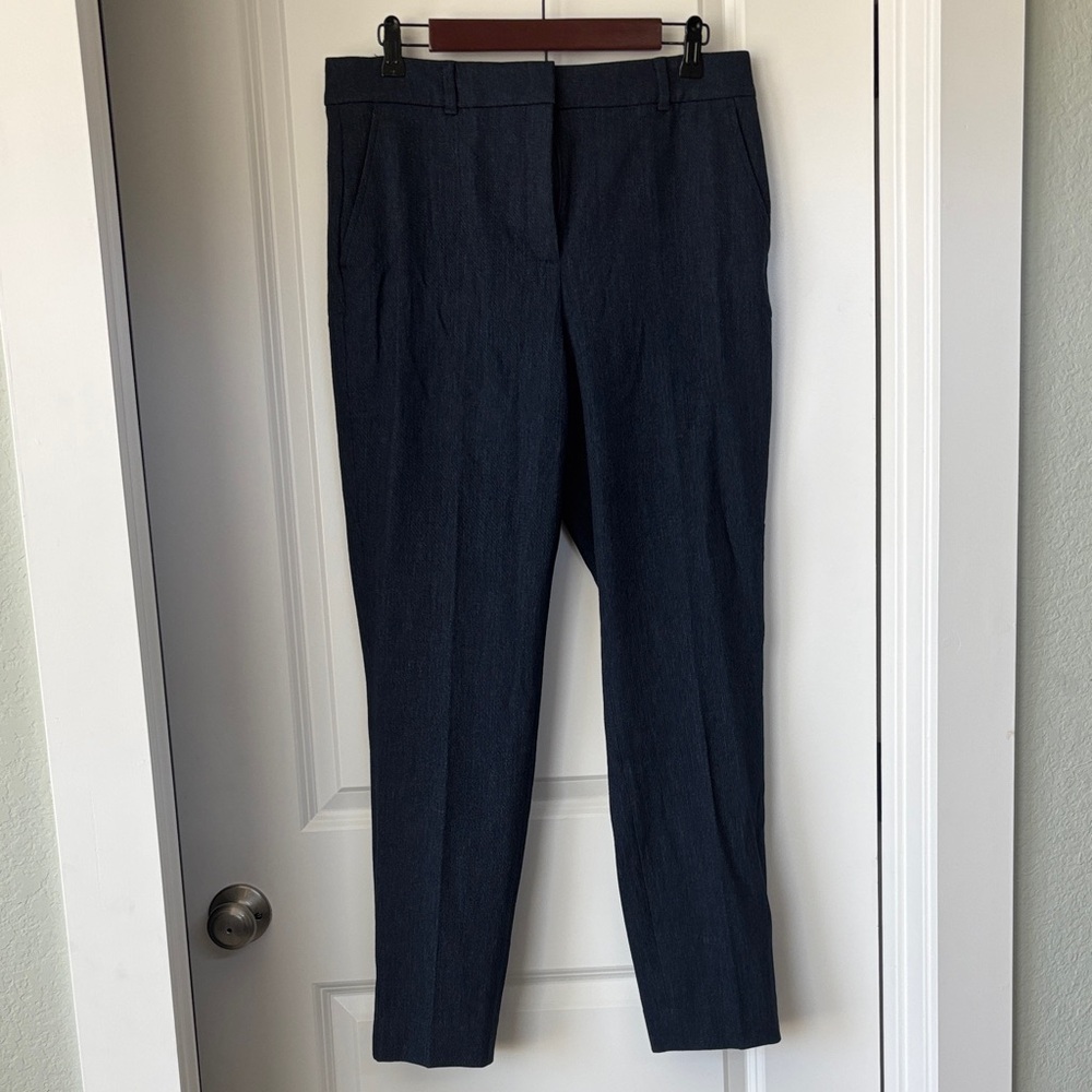 White House Black Market Elle Slim Denim-Look Ankle Pants NWOT
